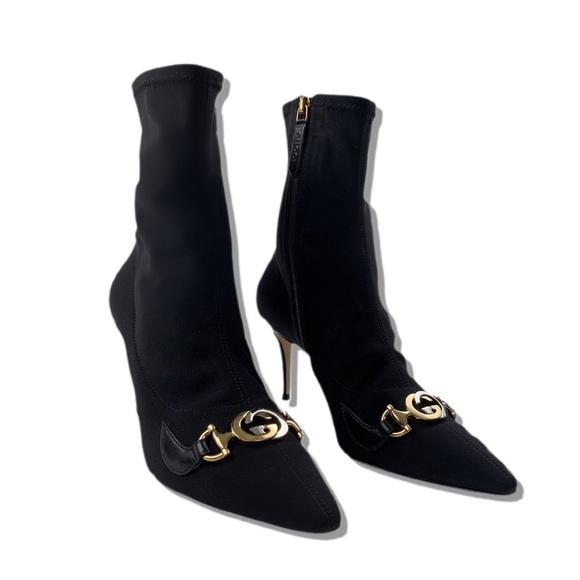 Gucci Zumi Mid Heel Ankle Boot - Picture 2 of 4